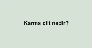 karma-cilt-nedir